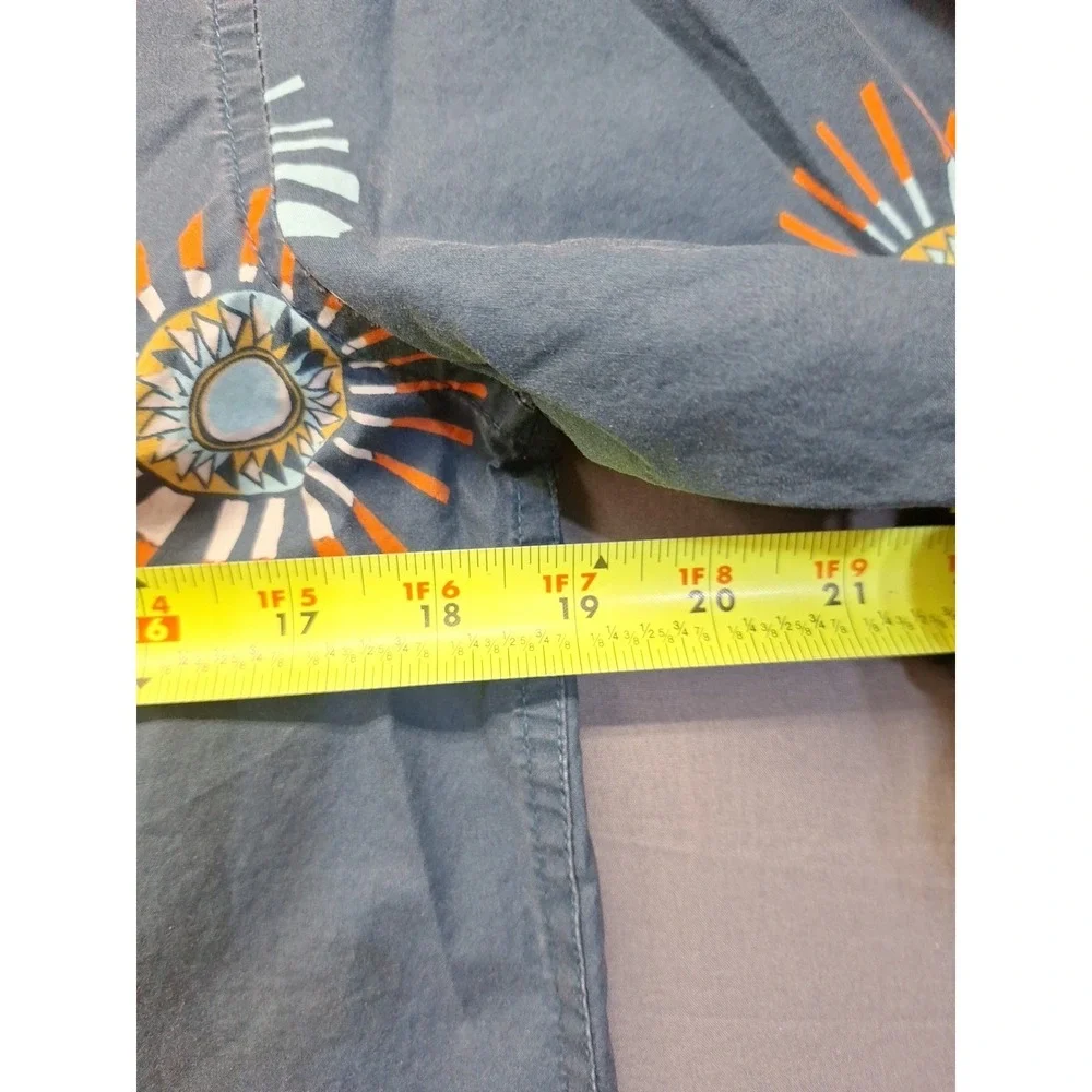 Billabong Tailored Fit Stretch Small Petite Aztec Sun Blue Beach Vacation Preppy